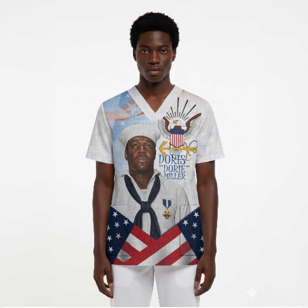 Doris Dorie Miller Scrub Top The Hero Pearl Harbor