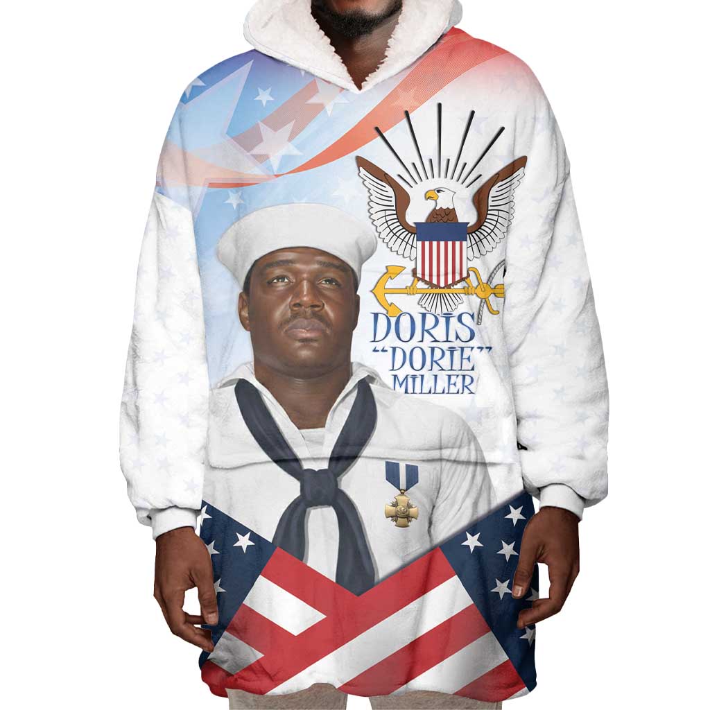 Doris Dorie Miller Wearable Blanket Hoodie The Hero Pearl Harbor