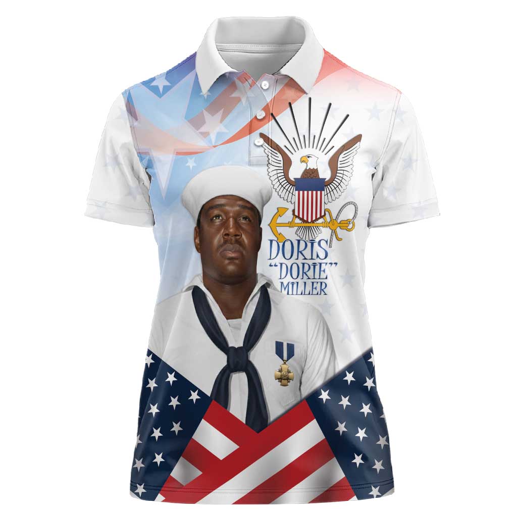 Doris Dorie Miller Women Polo Shirt The Hero Pearl Harbor