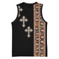 Ethiopia Angels Tilet With Cross Basketball Jersey Black Color LT15