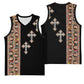 Ethiopia Angels Tilet With Cross Basketball Jersey Black Color LT15