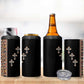 Ethiopia Angels Tilet With Cross 4 in 1 Can Cooler Tumbler Black Color