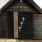 Ethiopia Angels Tilet With Cross Quilt Black Color