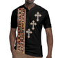 Ethiopia Angels Tilet With Cross Rugby Jersey Black Color