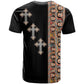 Ethiopia Angels Tilet With Cross T shirt Black Color