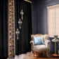 Ethiopia Angels Tilet With Cross Window Curtain Black Color