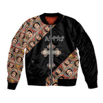 Personalized Ethiopia Bomber Jacket Ethiopian Orthodox Church Angel Black Color