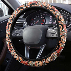 Ethiopia Steering Wheel Cover Ethiopian Orthodox Church Angel Black Color
