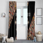 Personalized Ethiopia Window Curtain Ethiopian Orthodox Church Angel Black Color