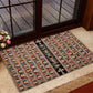 Ethiopia Rubber Doormat Ethiopian Tewahedo Angel Orthodox Black Color