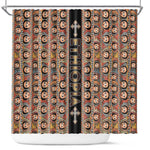 Ethiopia Shower Curtain Ethiopian Tewahedo Angel Orthodox Black Color