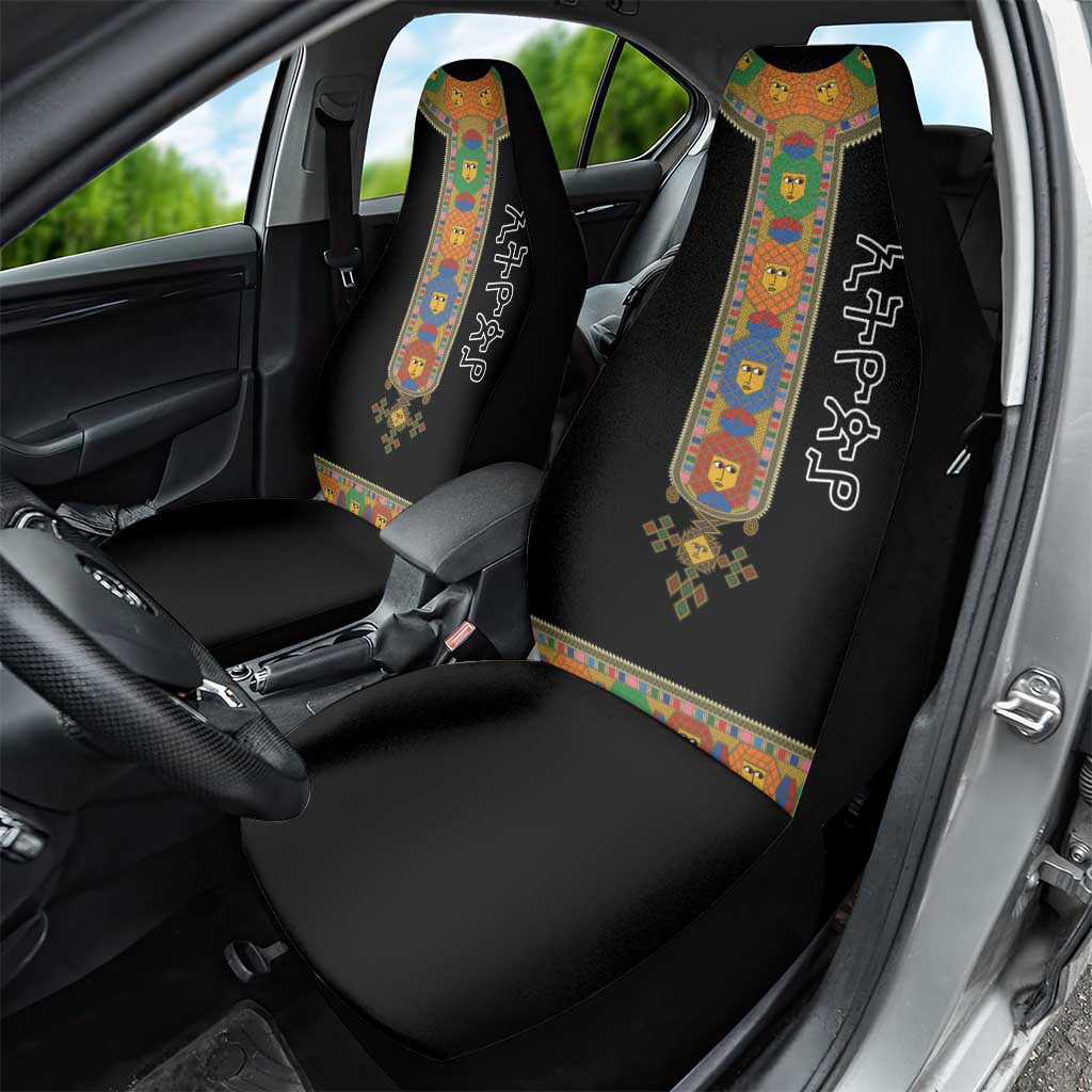 Ethiopia Saba Kemis Habesha Style Car Seat Cover Black Color