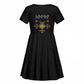 Ethiopia Saba Kemis Habesha Style Kid Short Sleeve Dress Black Color