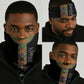 Ethiopia Saba Kemis Habesha Style Neck Gaiter Black Color LT15