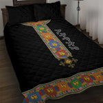 Ethiopia Saba Kemis Habesha Style Quilt Bed Set Black Color