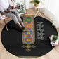 Ethiopia Saba Kemis Habesha Style Round Carpet Black Color