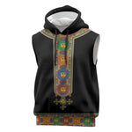 Ethiopia Saba Kemis Habesha Style Sleeveless Hoodie Black Color - African Pride
