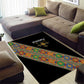 Ethiopia Saba Kemis Sash Style Area Rug Black Color