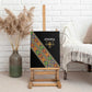 Ethiopia Saba Kemis Sash Style Canvas Wall Art Black Color