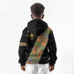 Ethiopia Saba Kemis Sash Style Kid Hoodie Black Color