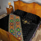 Ethiopia Saba Kemis Sash Style Quilt Bed Set Black Color