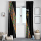 Ethiopia Saba Kemis Sash Style Window Curtain Black Color