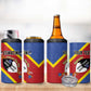 Personalized Happy Swaziland National Flag Day 4 in 1 Can Cooler Tumbler Nguni Shield Flag Style - African Pattern