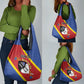 Personalized Happy Swaziland National Flag Day Grocery Bag Nguni Shield Flag Style - African Pattern