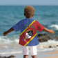Personalized Happy Swaziland National Flag Day Kid Hawaiian Shirt Nguni Shield Flag Style - African Pattern