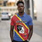Personalized Happy Swaziland National Flag Day Polo Shirt Nguni Shield Flag Style - African Pattern