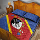 Personalized Happy Swaziland National Flag Day Quilt Bed Set Nguni Shield Flag Style - African Pattern