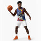 Umbuso weSwatini Basketball Jersey Nguni Shield Edelweiss Flower LT15