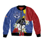 Umbuso weSwatini Bomber Jacket Nguni Shield Edelweiss Flower