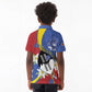 Umbuso weSwatini Kid Polo Shirt Nguni Shield Edelweiss Flower