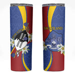 Umbuso weSwatini Skinny Tumbler Nguni Shield Edelweiss Flower