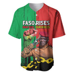 Faso Rises Our Soil Our Rules Baseball Jersey Ibrahim Traore Revolutionary Spirit