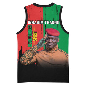 Faso Rises Our Soil Our Rules Basketball Jersey Ibrahim Traore Revolutionary Spirit LT15