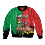 Faso Rises Our Soil Our Rules Bomber Jacket Ibrahim Traore Revolutionary Spirit
