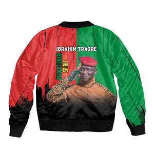 Faso Rises Our Soil Our Rules Bomber Jacket Ibrahim Traore Revolutionary Spirit