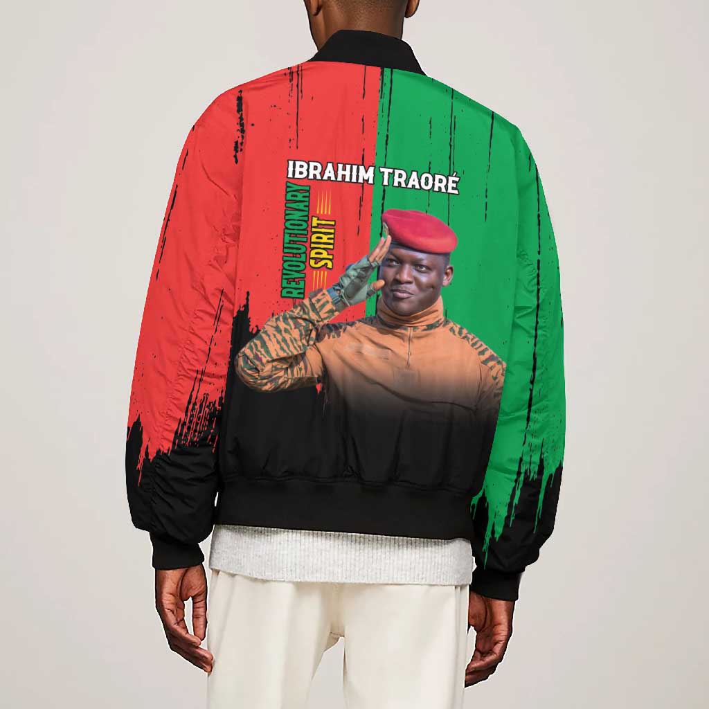 Faso Rises Our Soil Our Rules Bomber Jacket Ibrahim Traore Revolutionary Spirit