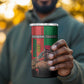 Faso Rises Our Soil Our Rules 4 in 1 Can Cooler Tumbler Ibrahim Traore Revolutionary Spirit
