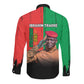 Faso Rises Our Soil Our Rules Long Sleeve Button Shirt Ibrahim Traore Revolutionary Spirit