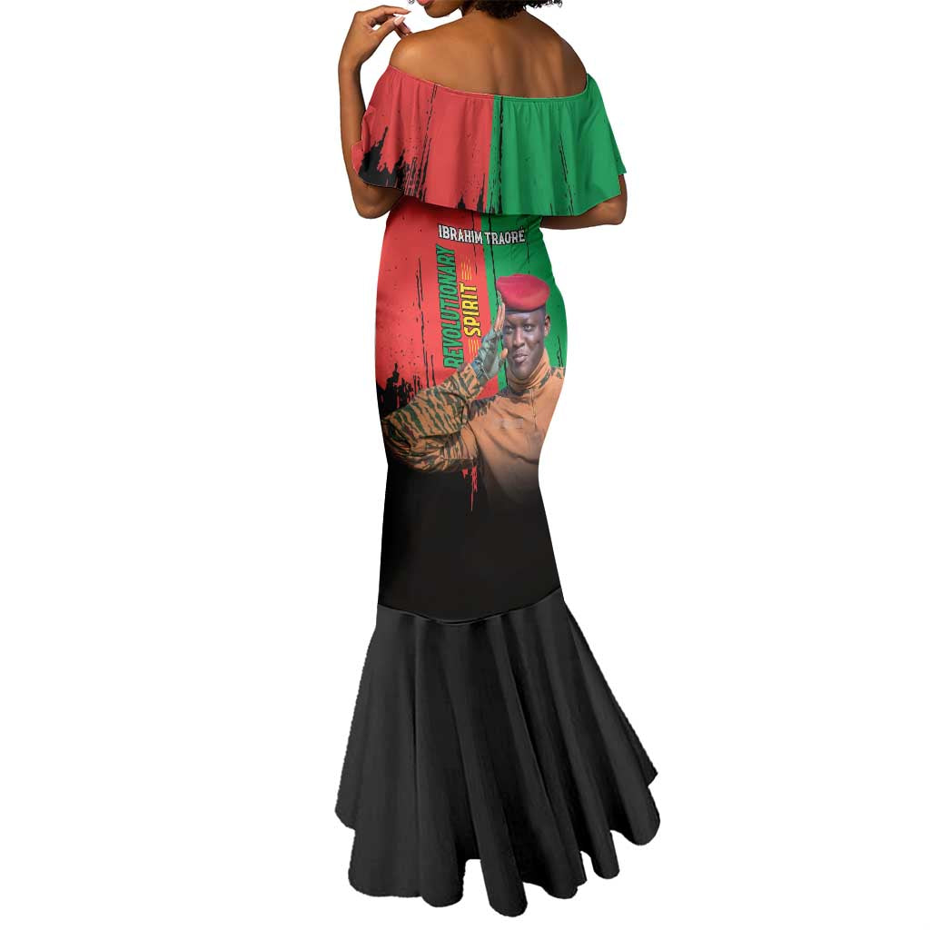 Faso Rises Our Soil Our Rules Mermaid Dress Ibrahim Traore Revolutionary Spirit