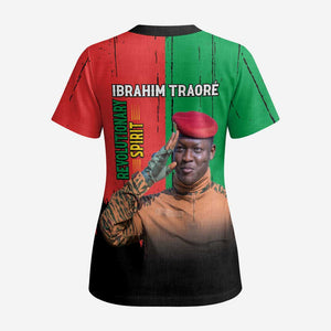 Ibrahim Traore Scrub Top Faso Rises Our Soil Our Rules - African Pride
