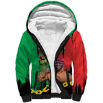 Faso Rises Our Soil Our Rules Sherpa Hoodie Ibrahim Traore Revolutionary Spirit