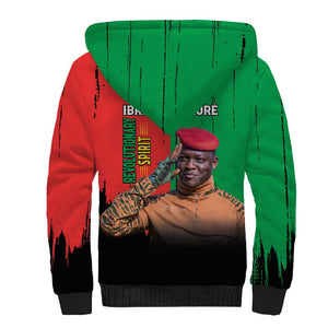 Faso Rises Our Soil Our Rules Sherpa Hoodie Ibrahim Traore Revolutionary Spirit