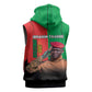 Faso Rises Our Soil Our Rules Sleeveless Zip Hoodie Ibrahim Traore Revolutionary Spirit - African Pride