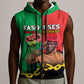 Faso Rises Our Soil Our Rules Sleeveless Zip Hoodie Ibrahim Traore Revolutionary Spirit - African Pride
