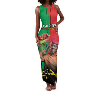 Faso Rises Our Soil Our Rules Tank Maxi Dress Ibrahim Traore Revolutionary Spirit
