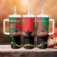 Faso Rises Our Soil Our Rules Tumbler With Handle Ibrahim Traore Revolutionary Spirit
